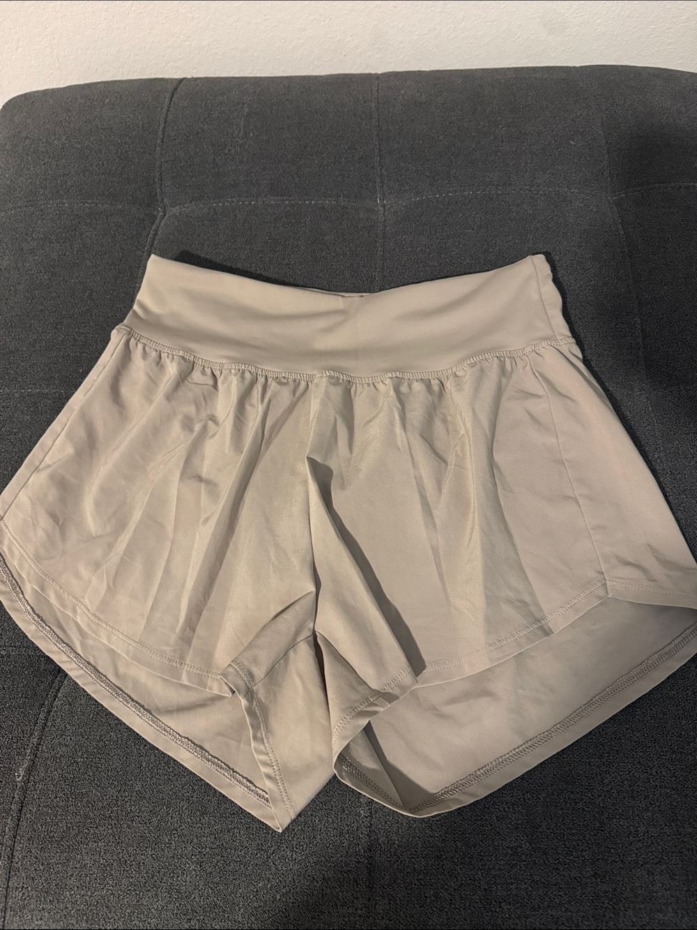 DSG Neutral Cream Athletic Skort-Style High-Waist Shorts